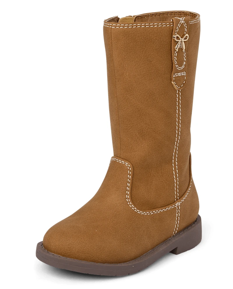 Toddler Girls Tall Charm Boots
