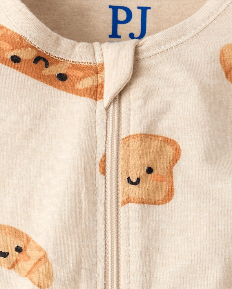 Baby And Toddler Food Snug Fit Footed One Piece Pajamas - Super Soft