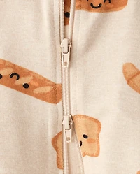 Baby And Toddler Food Snug Fit Footed One Piece Pajamas - Super Soft