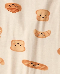 Baby And Toddler Food Snug Fit Footed One Piece Pajamas - Super Soft