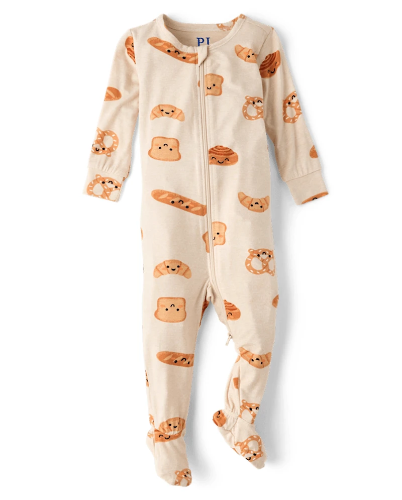Baby And Toddler Food Snug Fit Footed One Piece Pajamas - Super Soft
