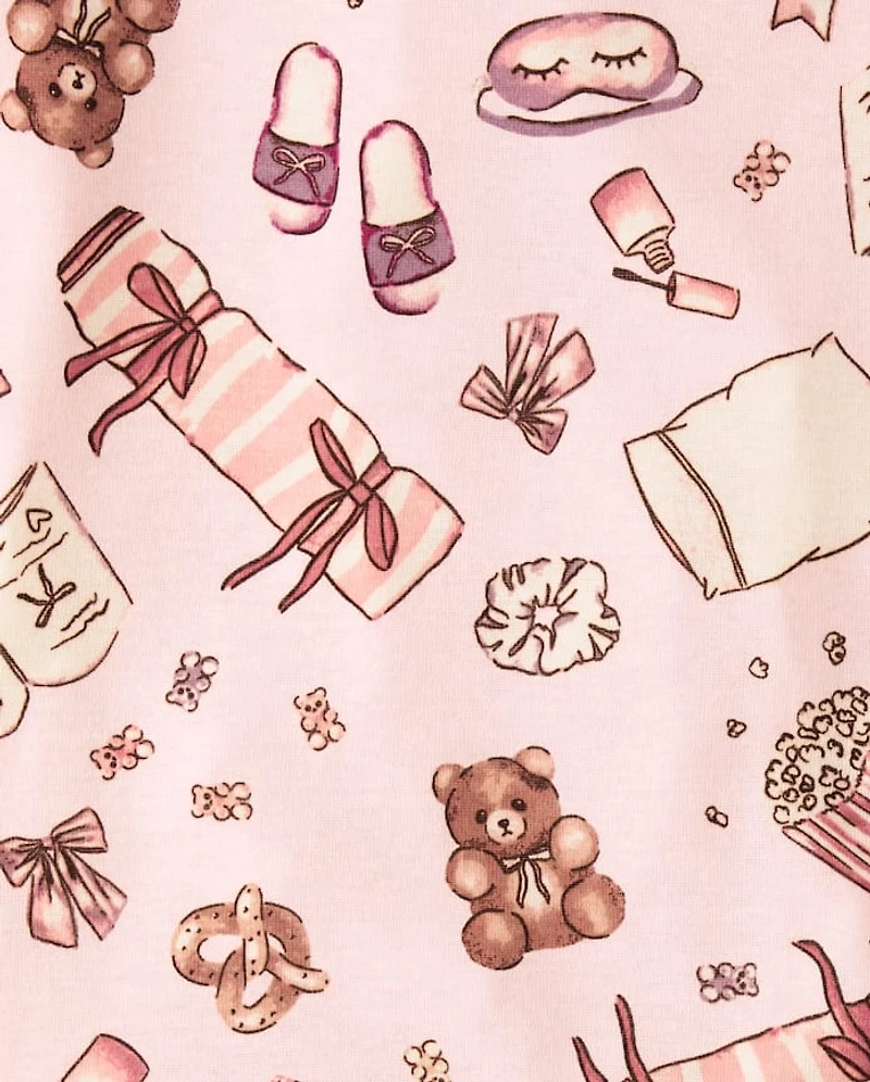 Girls Sleepover Snug Fit Cotton Pajamas