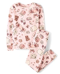 Girls Sleepover Snug Fit Cotton Pajamas