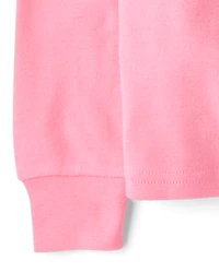 Girls Plaid Snug Fit Cotton Henley Pajamas
