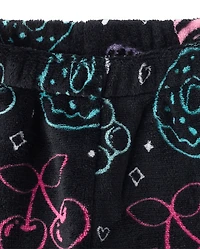 Girls Food Pajama Shorts - Cozy Fleece