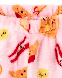 Girls Breakfast Pajama Shorts - Cozy Fleece