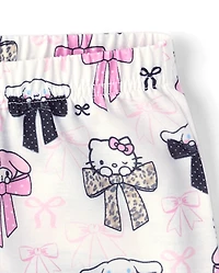 Girls Hello Kitty® And Friends Bow Button Front Pajamas