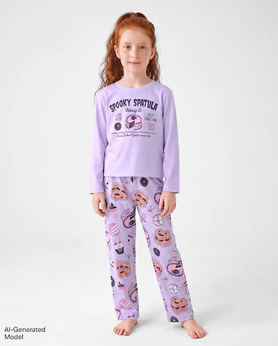 Girls Halloween Baking Pajamas