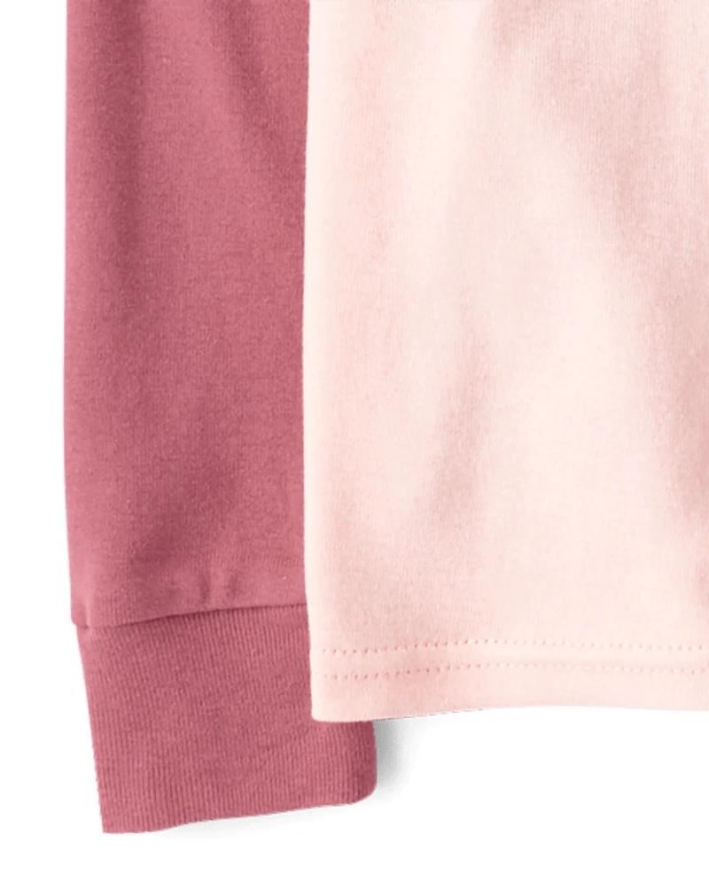 Girls Game Day Snug Fit Football Cotton Pajamas