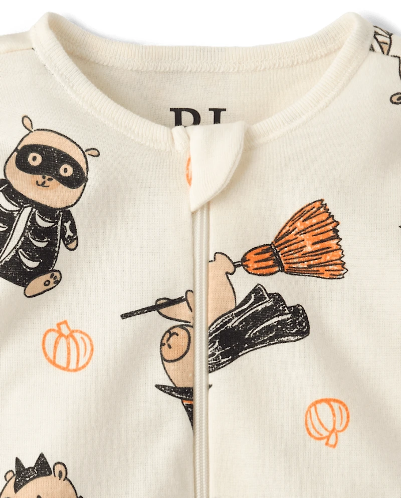 Baby And Toddler Halloween Capybara Snug Fit Cotton Footed One Piece Pajamas