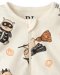 Baby And Toddler Halloween Capybara Snug Fit Cotton Footed One Piece Pajamas