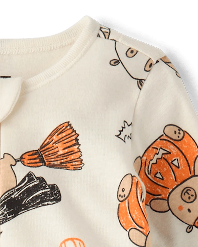Baby And Toddler Halloween Capybara Snug Fit Cotton Footed One Piece Pajamas