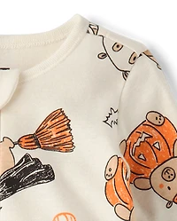 Baby And Toddler Halloween Capybara Snug Fit Cotton Footed One Piece Pajamas