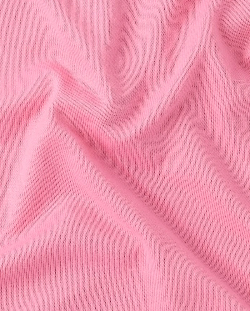 Girls Ribbed Henley Pajama Top