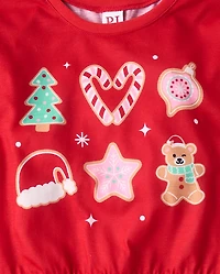 Girls Christmas Cookie Pajamas