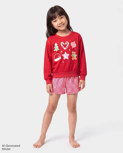 Girls Christmas Cookie Pajamas