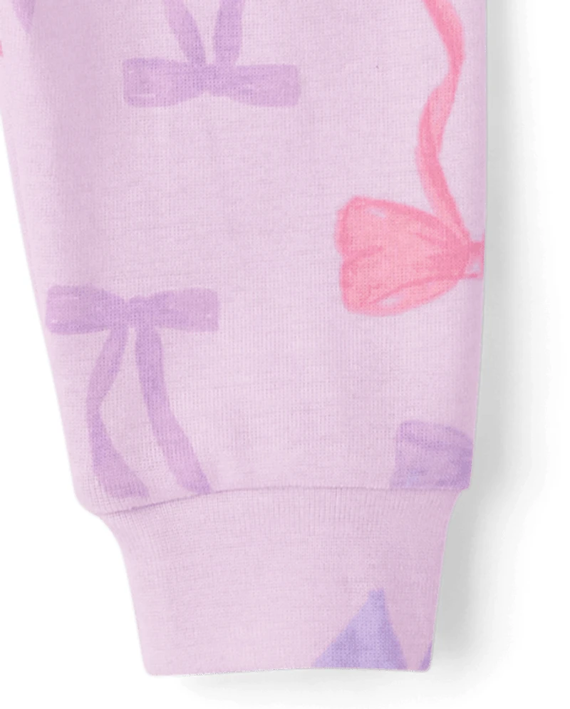 Baby And Toddler Girls Bear Snug Fit Cotton Pajamas