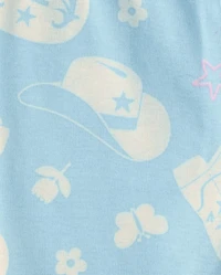 Baby And Toddler Girls Western Snug Fit Cotton Pajamas