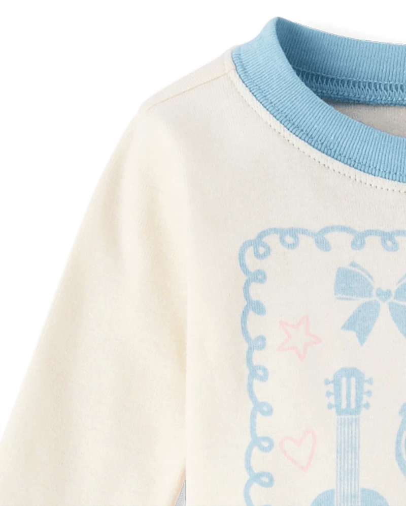Baby And Toddler Girls Western Snug Fit Cotton Pajamas