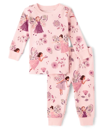 Baby And Toddler Girls Fairy Snug Fit Cotton Pajamas