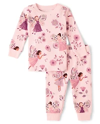 Baby And Toddler Girls Fairy Snug Fit Cotton Pajamas
