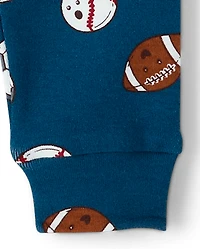 Baby And Toddler Boys Sports Snug Fit Cotton Pajamas