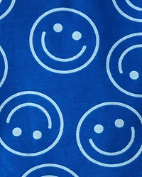 Baby And Toddler Boys Happy Face Snug Fit Cotton Pajamas