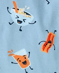Baby And Toddler Boys Breakfast Snug Fit Cotton Pajamas
