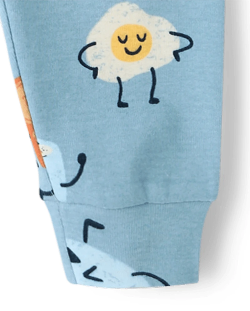 Baby And Toddler Boys Breakfast Snug Fit Cotton Pajamas