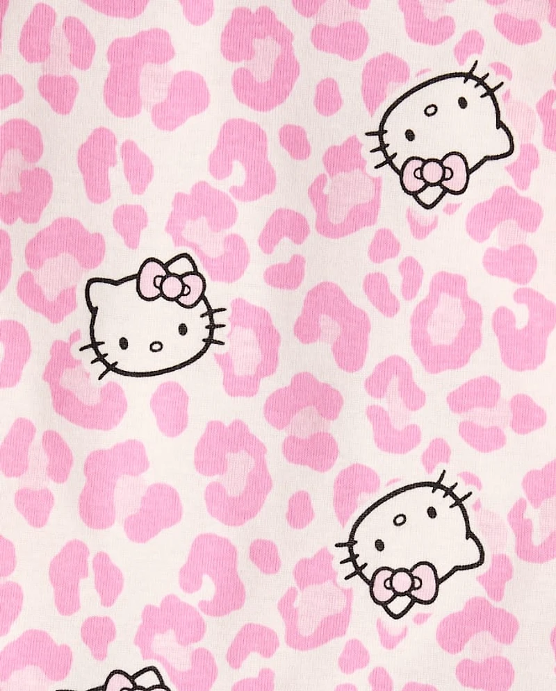 Toddler Girls Hello Kitty® Leopard Snug Fit Cotton Pajamas