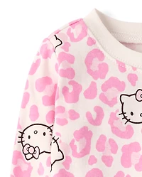 Toddler Girls Hello Kitty® Leopard Snug Fit Cotton Pajamas