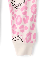 Toddler Girls Hello Kitty® Leopard Snug Fit Cotton Pajamas