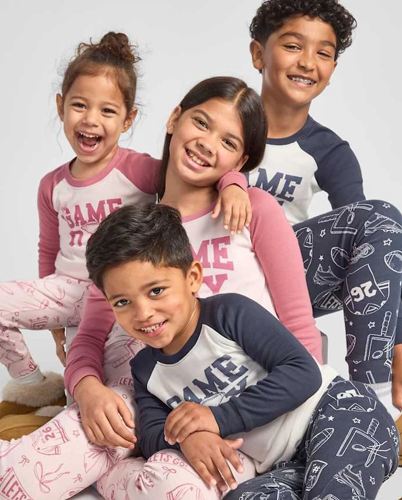 Baby And Toddler Boys Game Day Snug Fit Cotton Pajamas