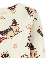 Kids Halloween Capybara Snug Fit Cotton Pajamas