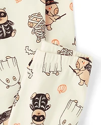 Kids Halloween Capybara Snug Fit Cotton Pajamas