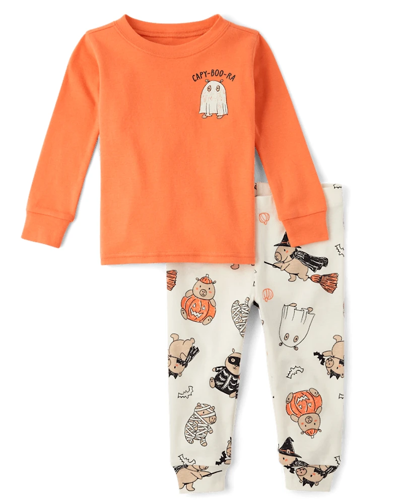 Baby And Toddler Halloween Capybara Snug Fit Cotton Pajamas