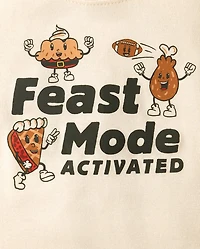 Baby And Toddler Thanksgiving Feast Mode Snug Fit Cotton Pajamas