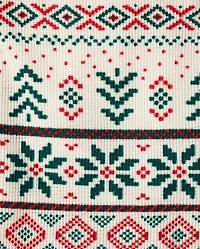 Pyjamas Henley thermiques assortis pour enfants et familles, motif Fair Isle, Noël
