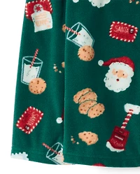 Pyjamas en polaire Dream Fleece assortis pour toute la famille, avec lettre du Père Noël et boutons sur le devant