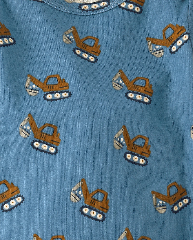 Baby Boys Construction Vehicle Bodysuit 4-Pack