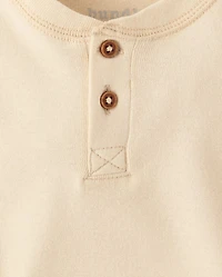 Baby Boys Henley Bodysuit 4-Pack