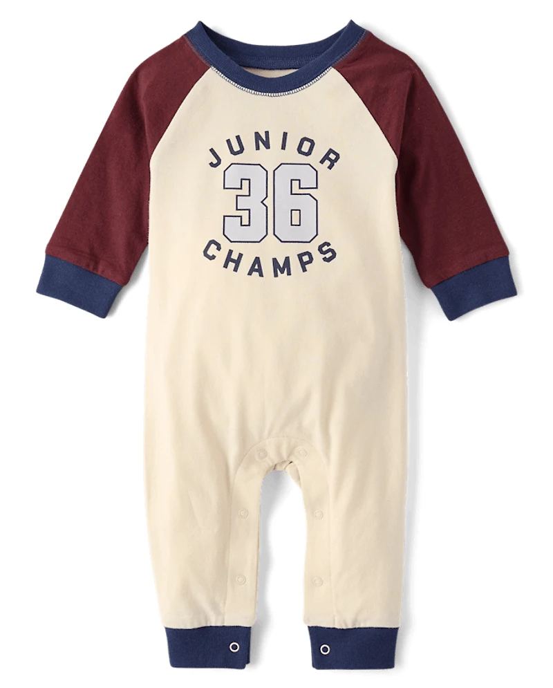 Baby Boys Varsity Romper 2-Pack