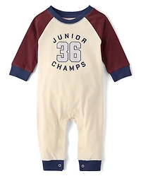 Baby Boys Varsity Romper 2-Pack