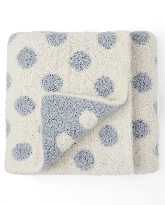 Baby Polka Dot Chenille Cozy Blanket