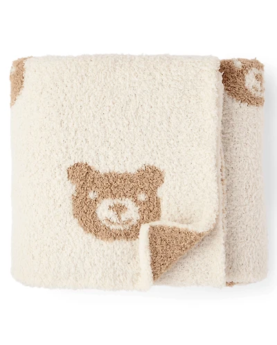 Baby Boys Bear Chenille Cozy Blanket