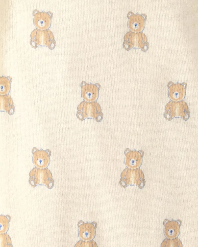 Baby Boys Embroidered Bear Bodysuit 3-Pack