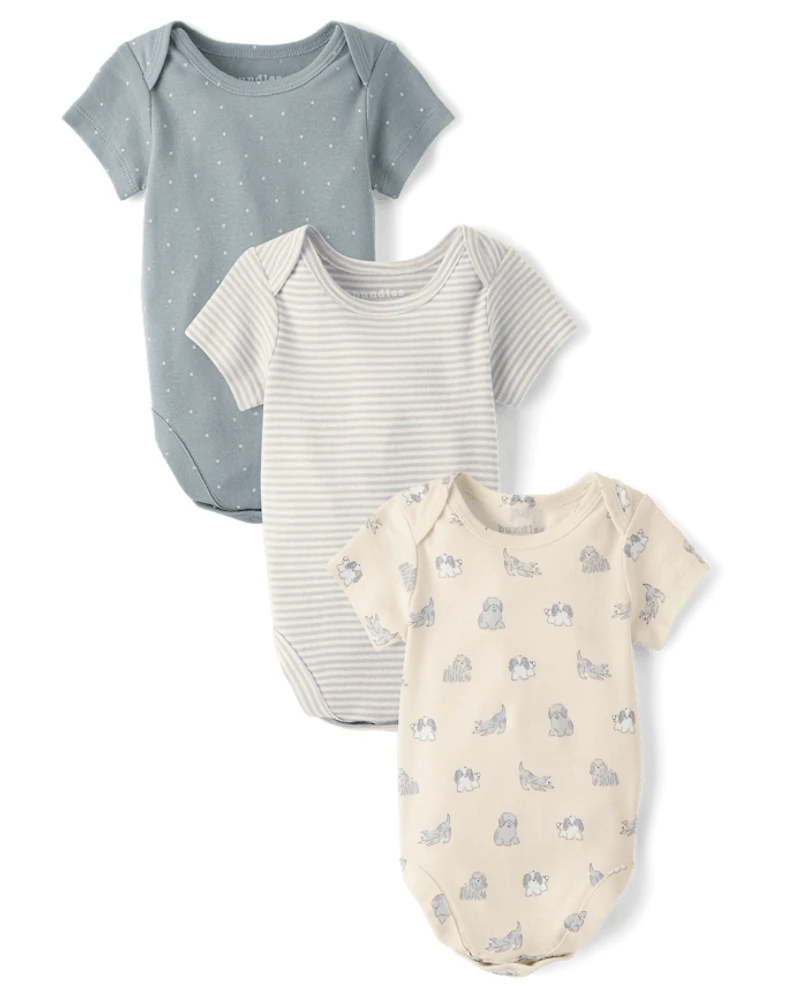 Baby Dog Bodysuit 3-Pack