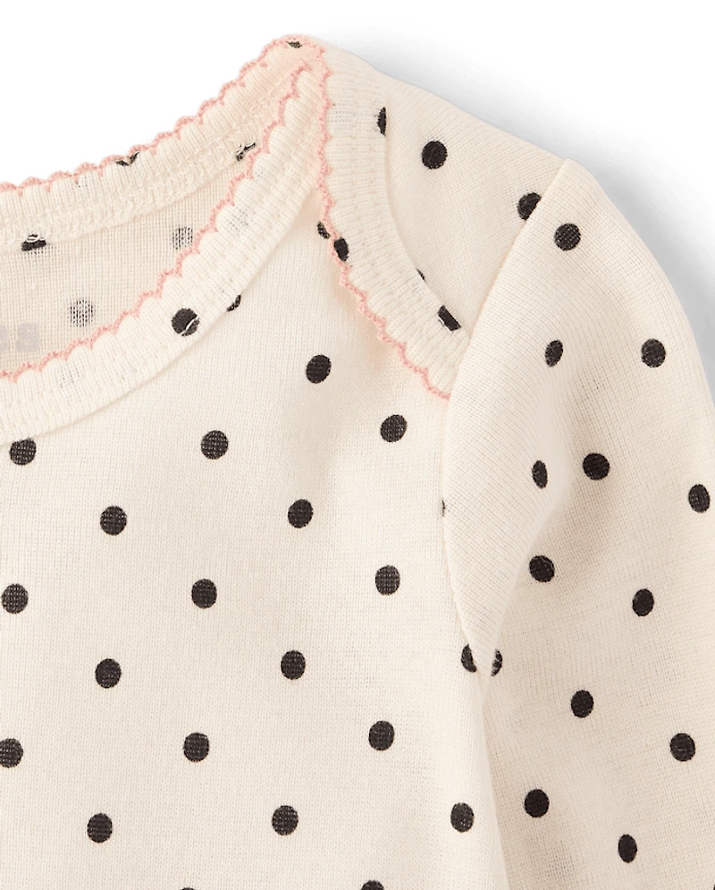 Baby Girls Bow Bodysuit 4-Pack