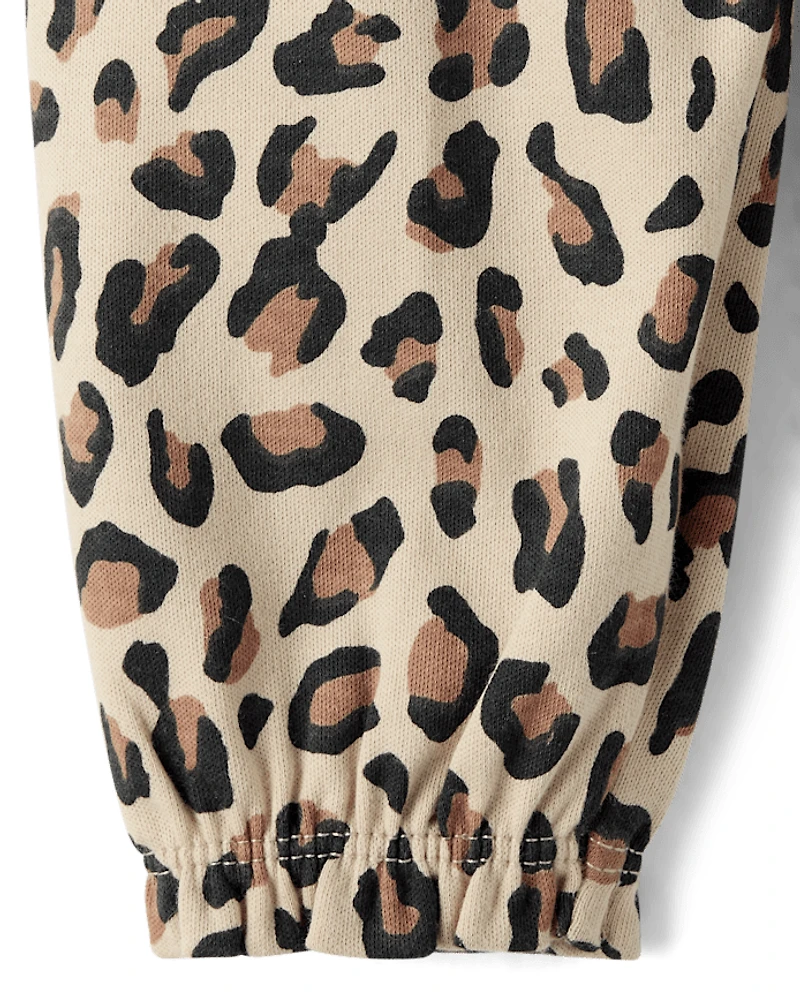 Baby Girls Leopard Ruffle Pants 2-Pack
