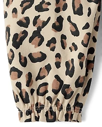 Baby Girls Leopard Ruffle Pants 2-Pack